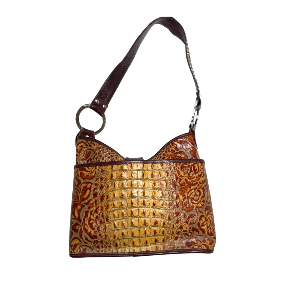 Raviani Large Big Buckle Simon Buck Shoulder Bag - Picture 2 of 9